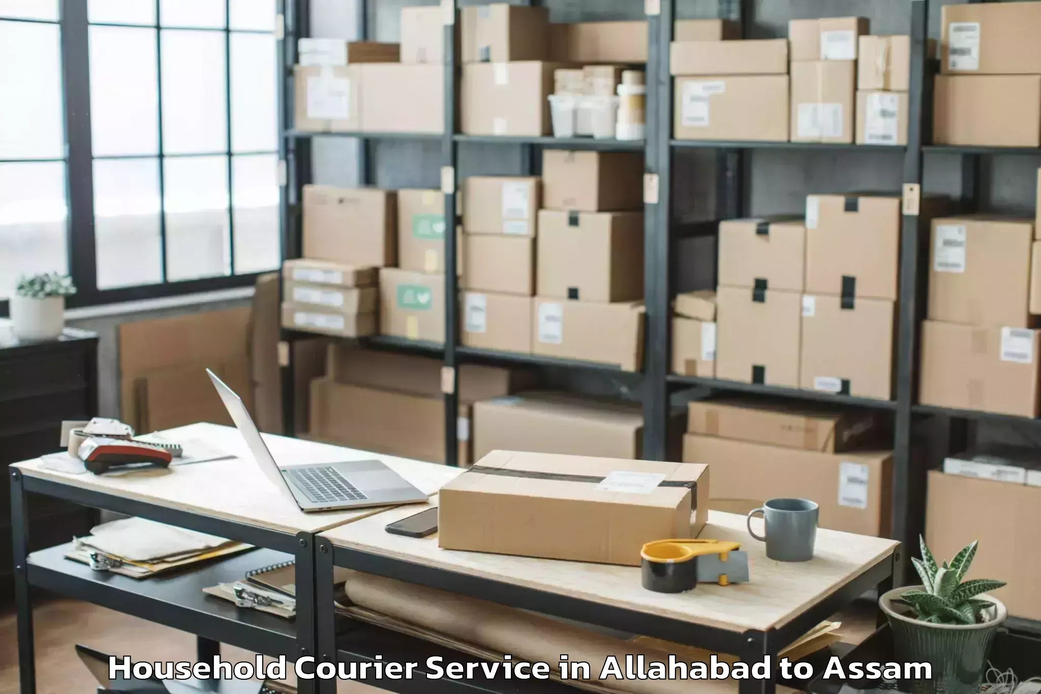 Quality Allahabad to Nahorkatiya Household Courier